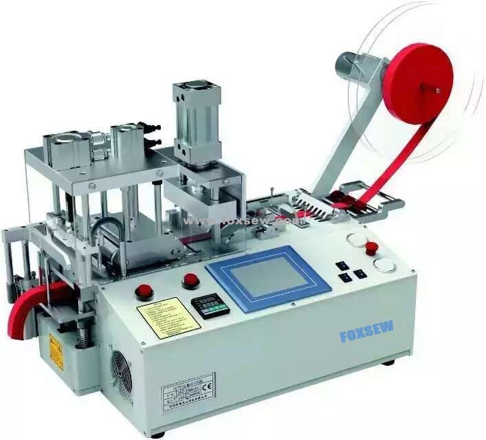 Automatic Webbing Cutting Machine Hot Knife with Hole Puncher and ...