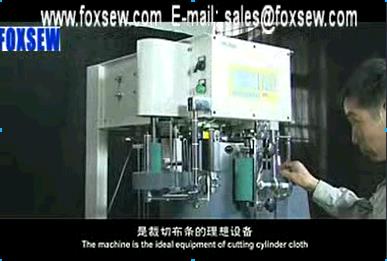 Auto Cylinder Cloth Strip Cutting Machine FOXSEW 