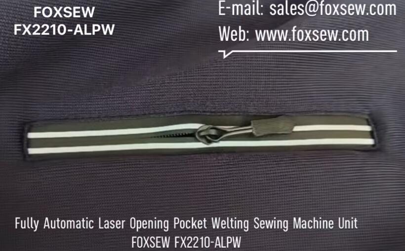 Fully Automatic Laser Opening Pocket Welting Machine