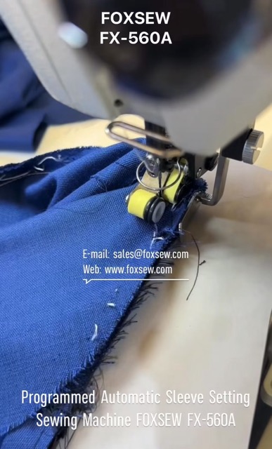 Programmed Suits Sleeve Attaching Sewing Machine