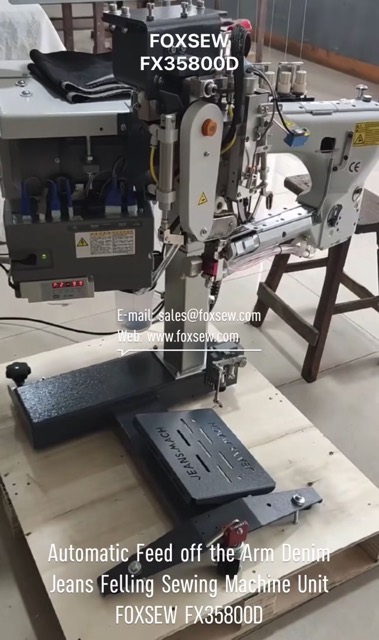 Automatic Feed Off The Arm Denim Jeans Felling Sewing Machine Unit