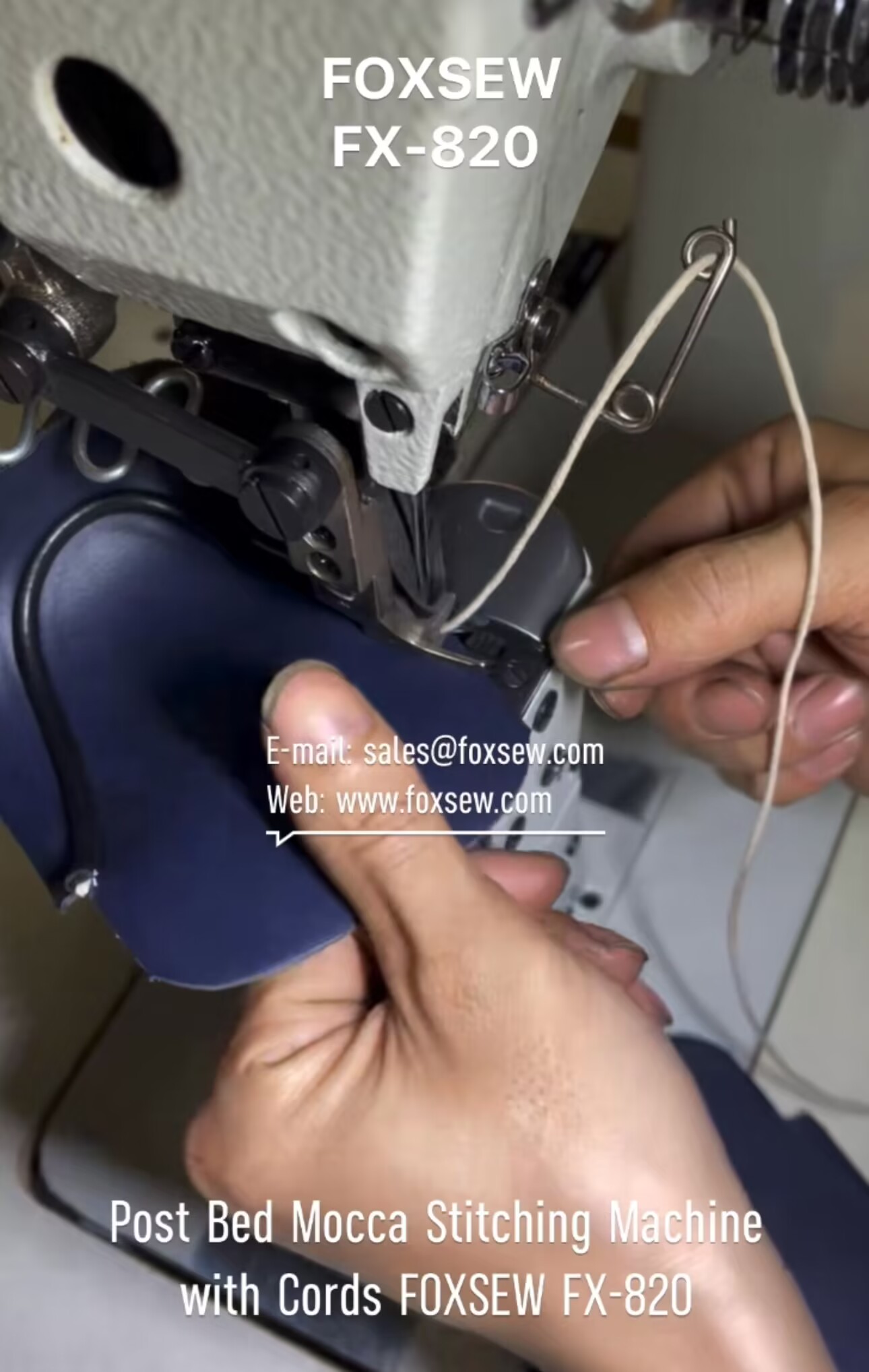 Post Bed Mocca Stitching Machine with Cords