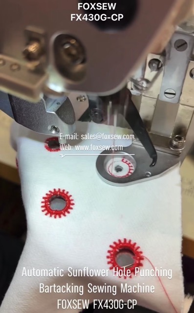 Automatic Sunflower Hole Punching Sewing Machine