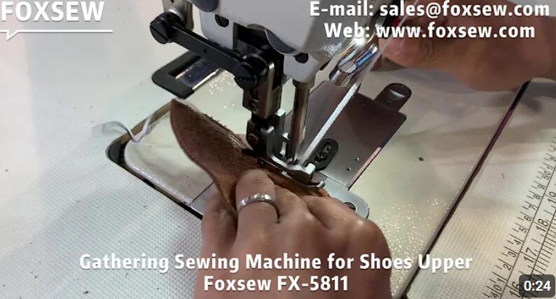 Gathering Sewing Machine for Shoes Upper