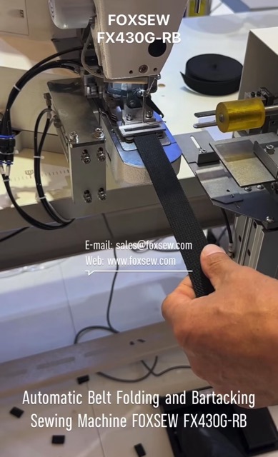 Automatic Belt Folding and BarTacking Sewing Machine