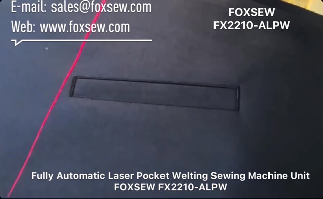 Automatic Laser Pocket Welting Sewing Machine Unit