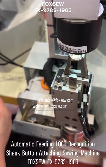 Automatic Feeding LOGO-Recognition Shank Button Attaching Sewing Machine