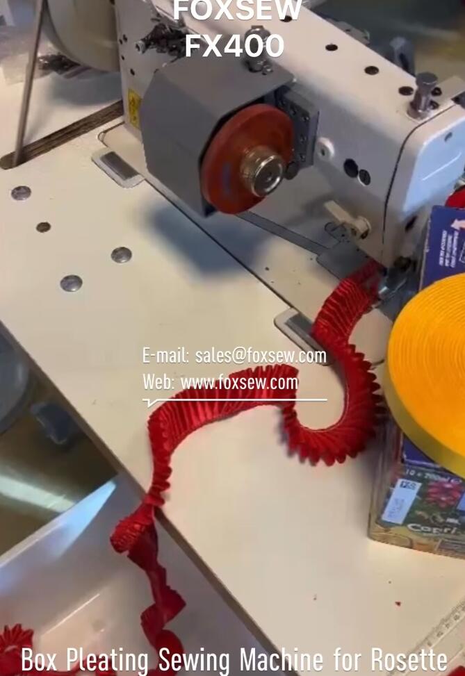 Box Pleating Sewing Machine for Rosette