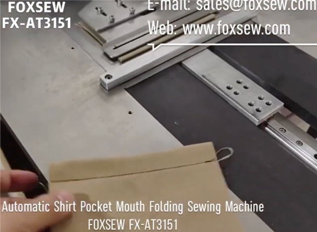 Automatic Shirts Pocket Mouth Folding Sewing Machine