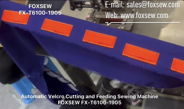 Automatic Velcro Tape Cutting and Feeding Sewing Machine