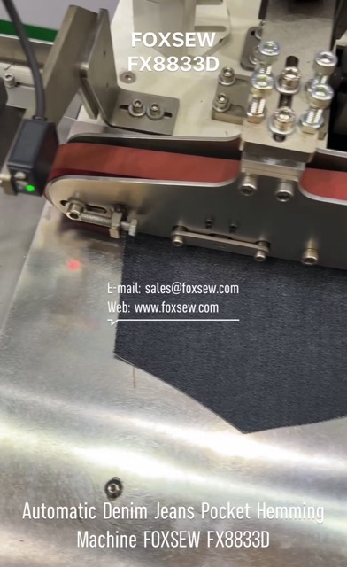 Automatic Denim Jeans Pocket Hemming Machine