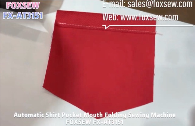 Automatic Shirts Pocket Mouth Folding Sewing Machine