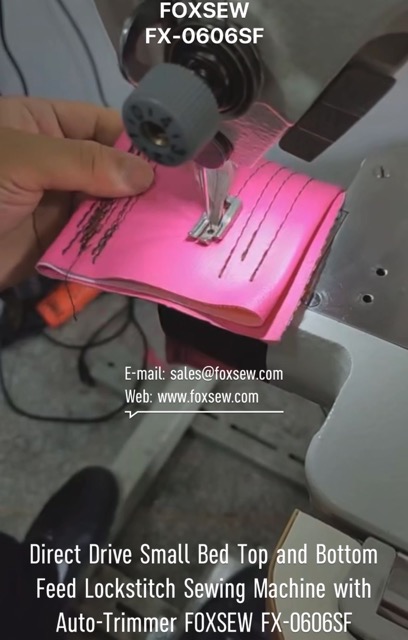 Direct Drive Small Bed Top and Bottom Feed Lockstitch Sewing Machine with Automatic Thread Trimmer