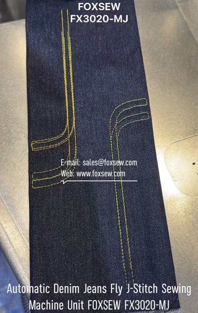 Automatic Denim Jeans Fly J-Stitch Sewing Machine