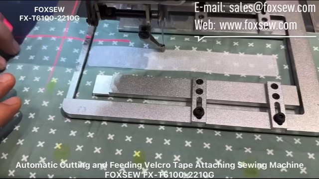 Automatic Cutting and Feeding Velcro Tape Attaching Sewing Machine