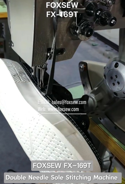 Double Needle Side Sole Stitching Machine