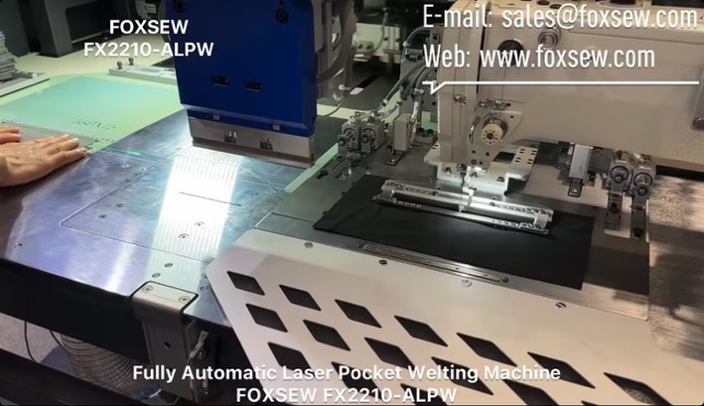 Fully Automatic Laser Pocket Welting Sewing Machine Unit