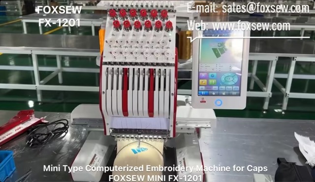 Mini Type Computerized Embroidery Machine for Caps