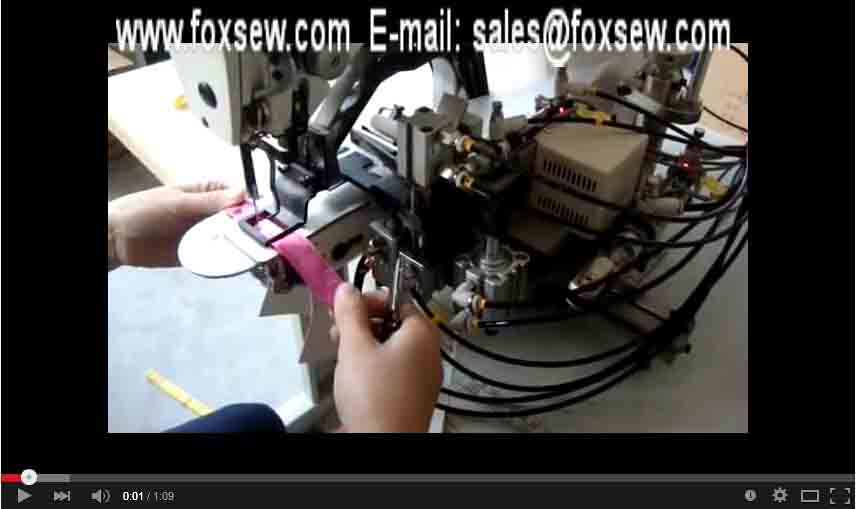 Automatic Velcro Tape Feeding and Cutting Machine 