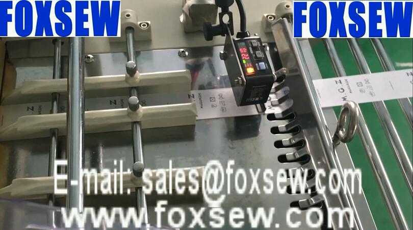 Automatic Lanyard Label Cutting Machine with 200mm Cutting Width