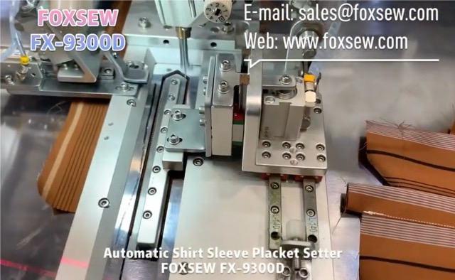 Automatic Shirt Sleeve Placket Setter Machine