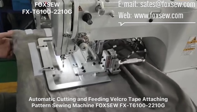 Automatic Cutting and Feeding Velcro Attaching Pattern Sewing Machine