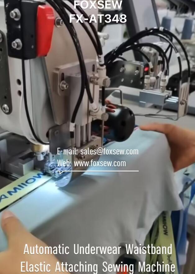 Automatic Underwear Waistband Elastic Attaching Sewing Machine