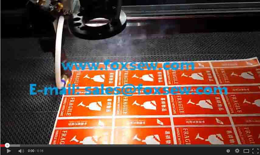 Trademark Automatic Locating Laser Cutting Machine with Camera 