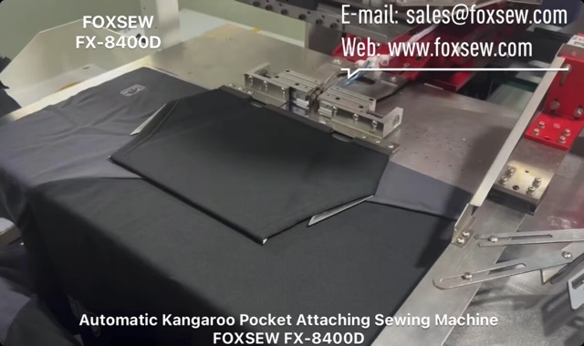 Automatic Kangaroo Pocket Attaching Sewing Machine