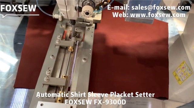 Automatic Shirt Sleeve Placket Setter