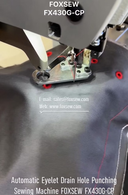 Automatic Eyelet Drain Hole Punching Sewing Machine