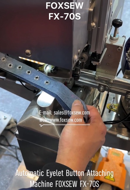 Automatic Feeding Eyelet Fastener Attaching Machine