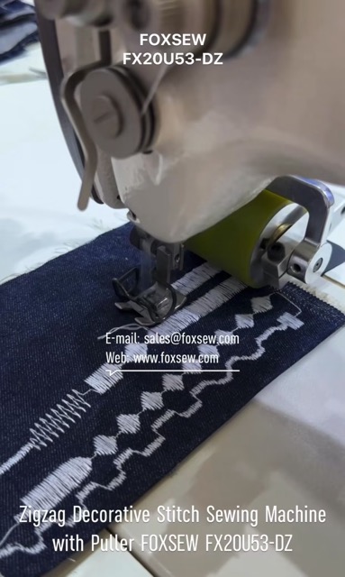 Zigzag Decorative Stitch Sewing Machine with Puller