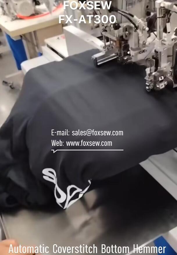 Automatic Coverstitch Bottom Hemmer for T-Shirts