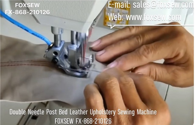 Double Needle Post Bed Leather Upholstery Sewing Machine