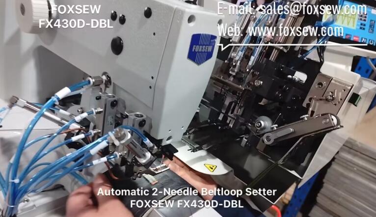 Automatic 2-Needle Belt Loop Setter