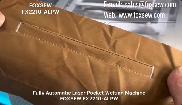 Fully Automatic Laser Pocket Welting Sewing Machine Unit